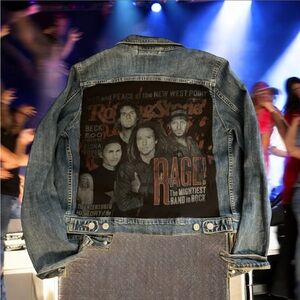 Rolling Stones   Denim Jean Jacket, Size L